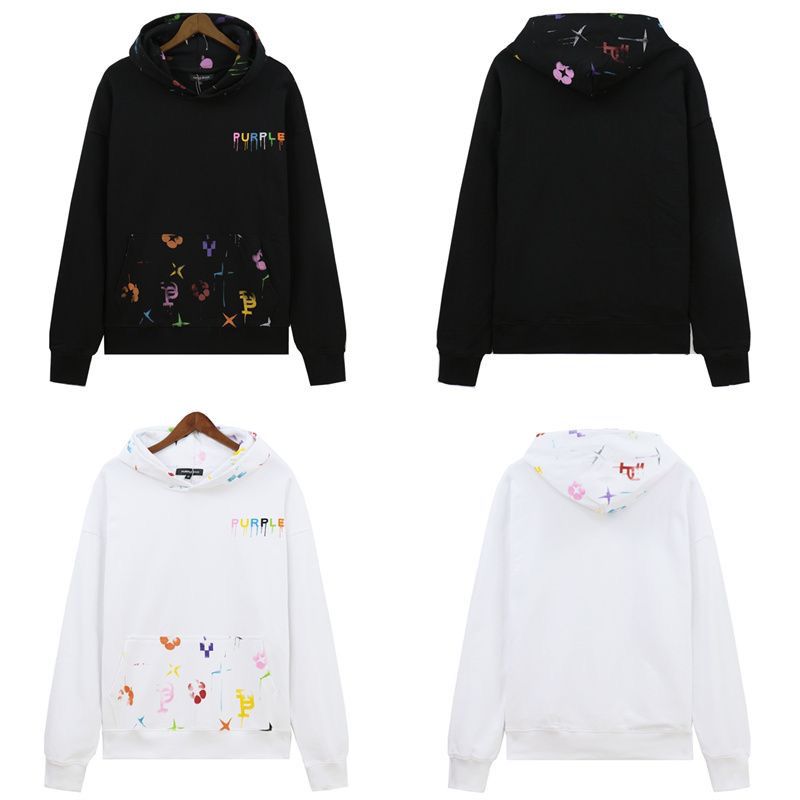 New arrival colorful paniting letter logo hoodie