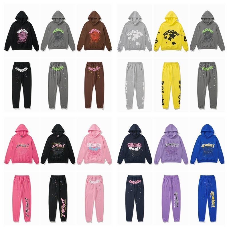 Classic 555555 web puff logo hoodie with pant sweat pant tracksuit