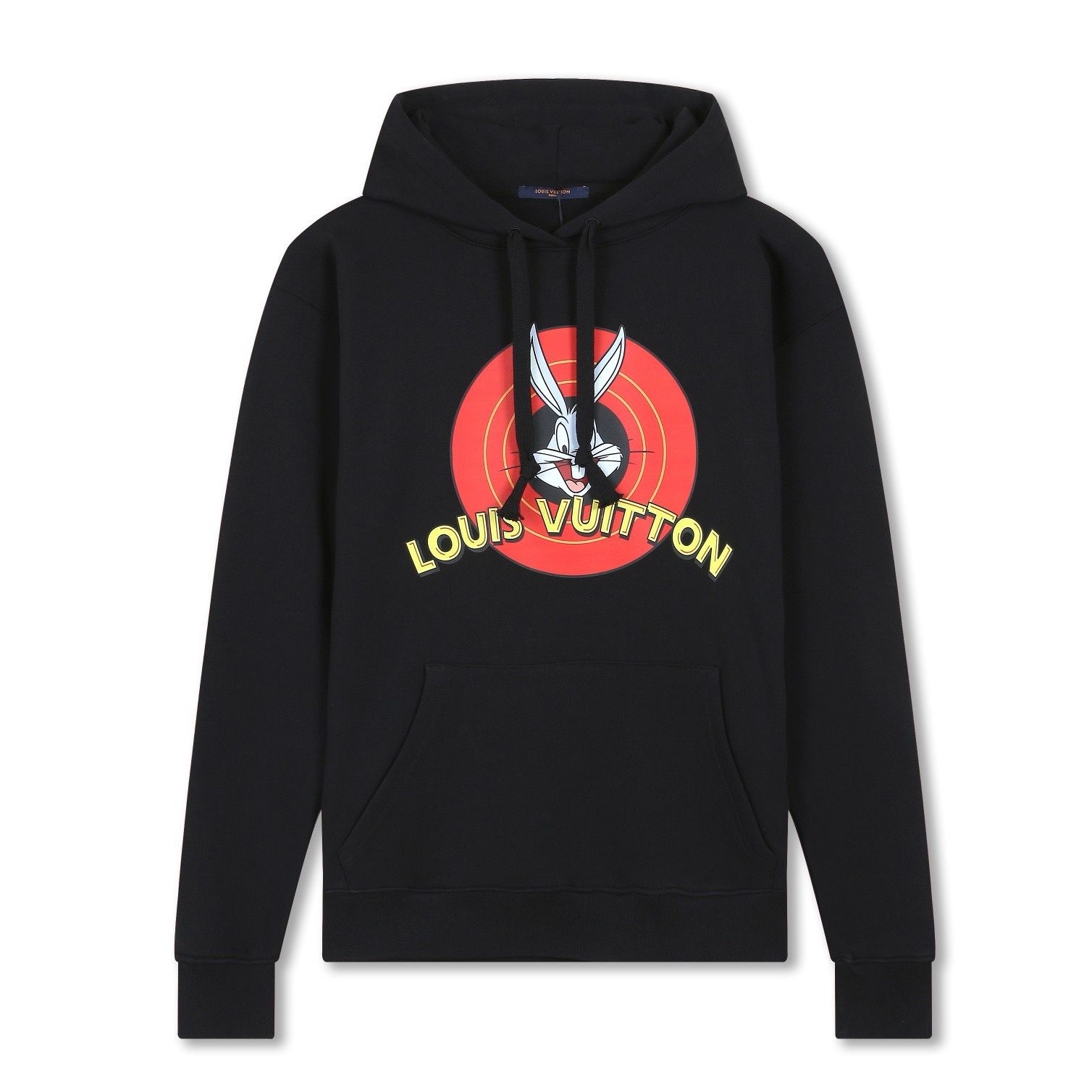 1:1 Version black with red rabbit print hoodie