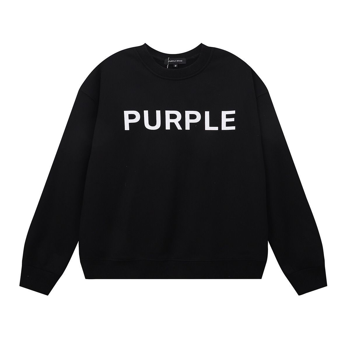 New arrival basic style simple logo print crewneck