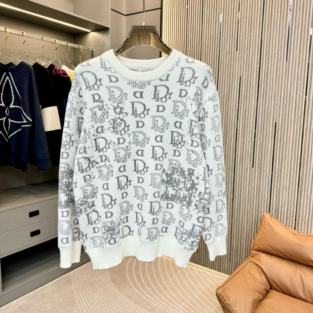 1:1 Top version new arrival jacquard sweater