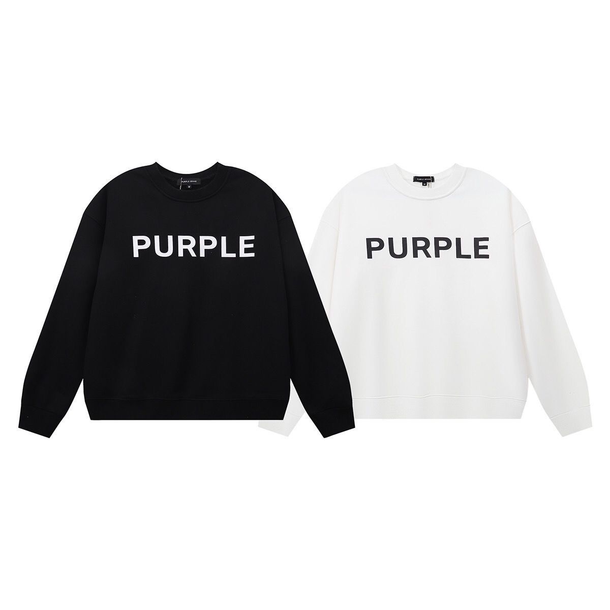 New arrival basic style simple logo print crewneck