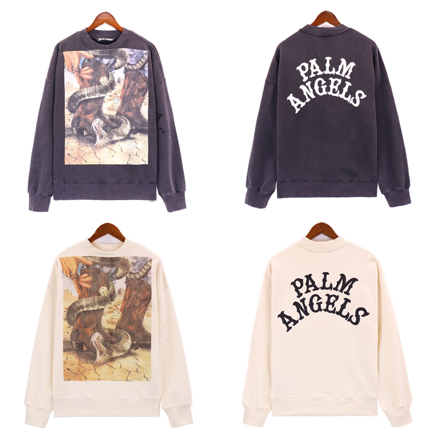New broken design vintage long sleeve tshirt