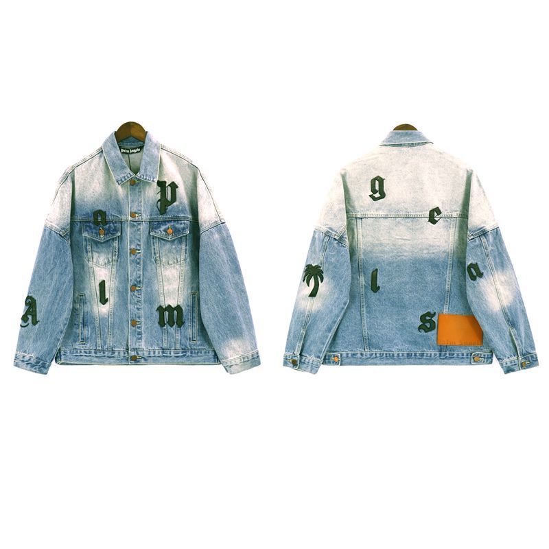 New arrvial high street vintage washing blue denim jacket
