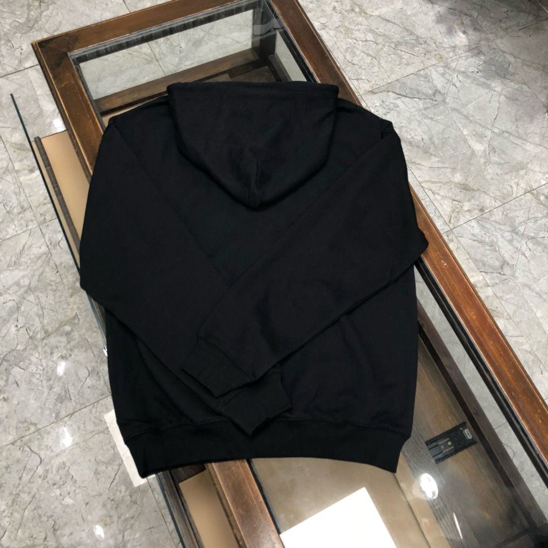 1:1 Version new all black basic style hoodie