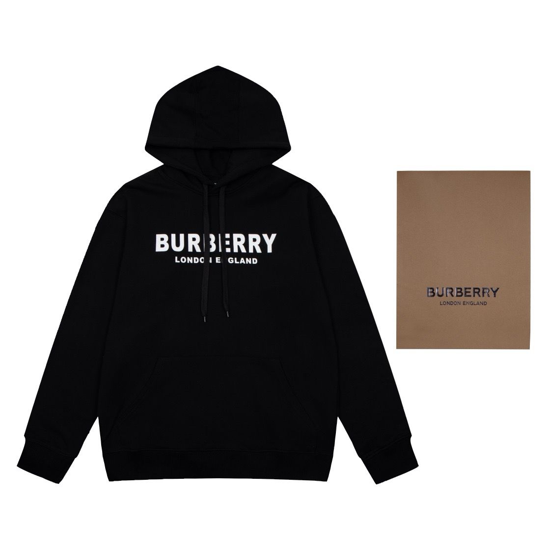 1:1 Version new arrival black with white logo hoodie