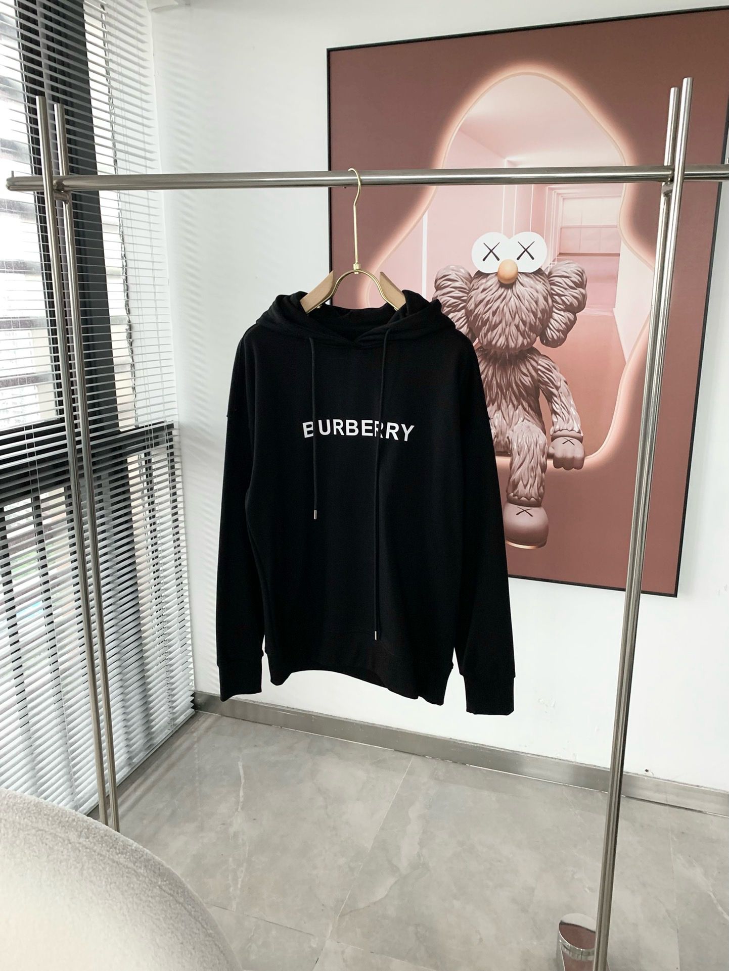 1:1 Version white logo printing hoodie