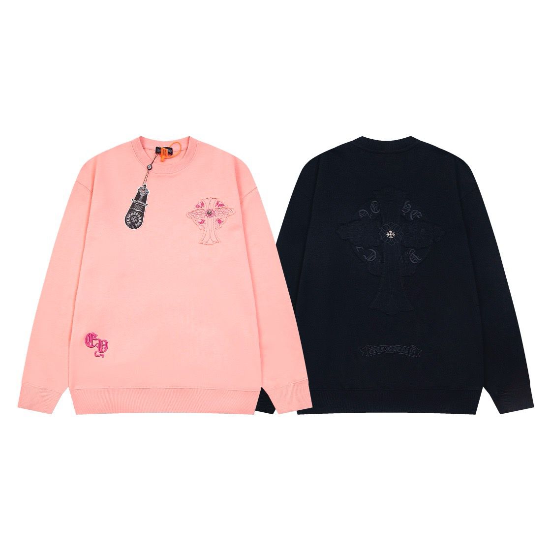 1:1 Version patch embroidery long sleeve crewneck