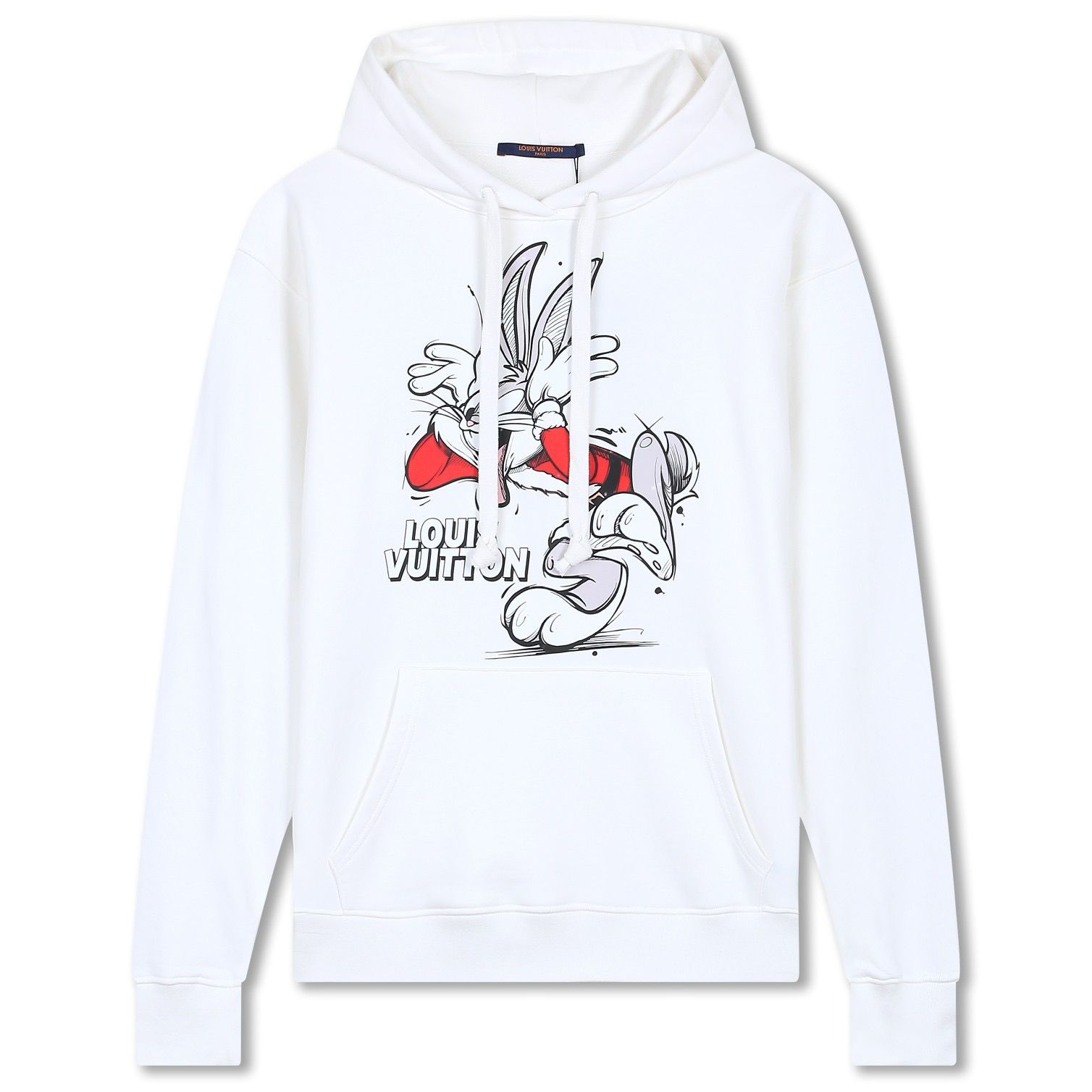 1:1 Version black white color with rabbit painting hoodie