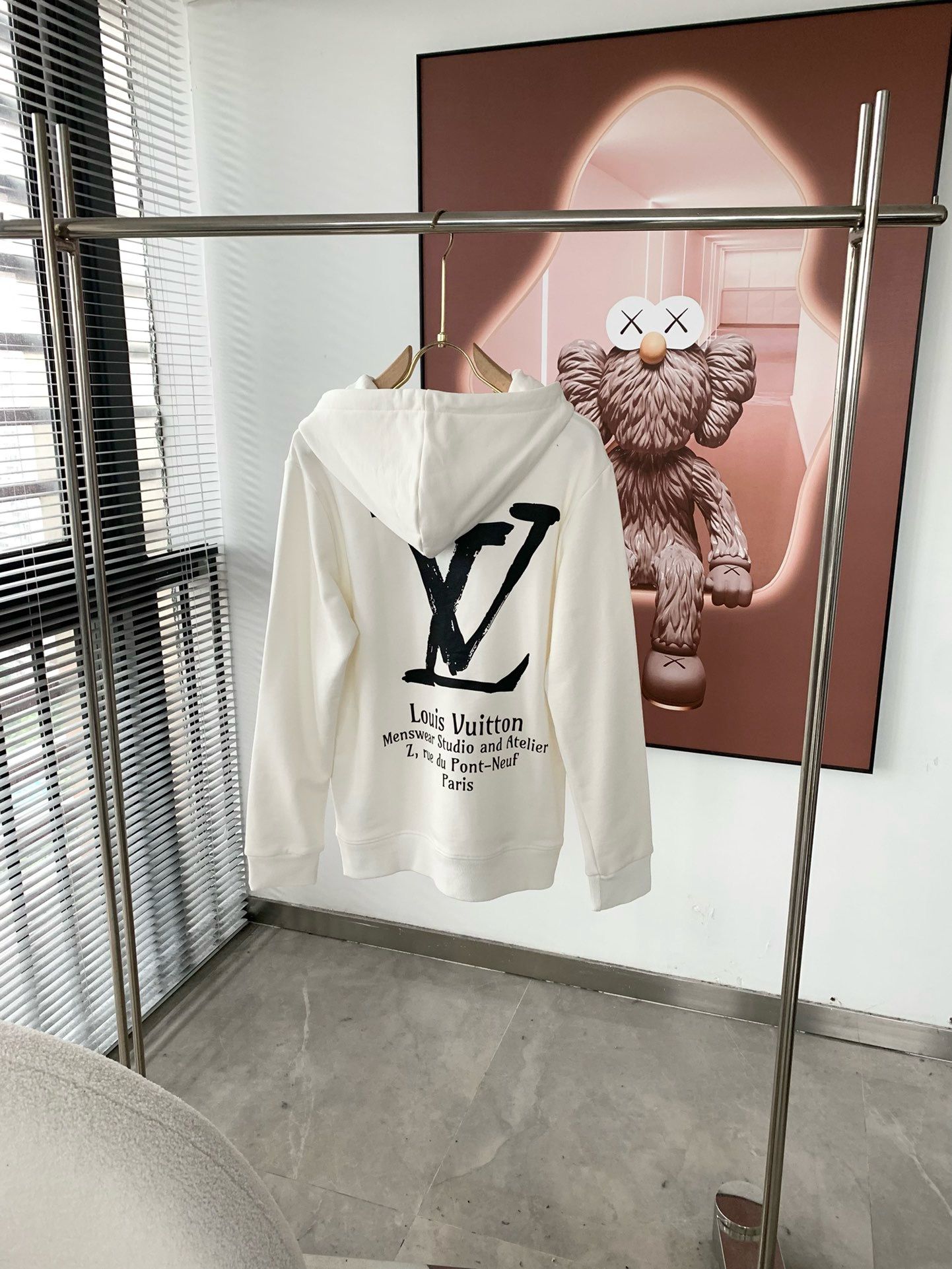 1:1 Version new arrival basic style with big letter logo hoodie