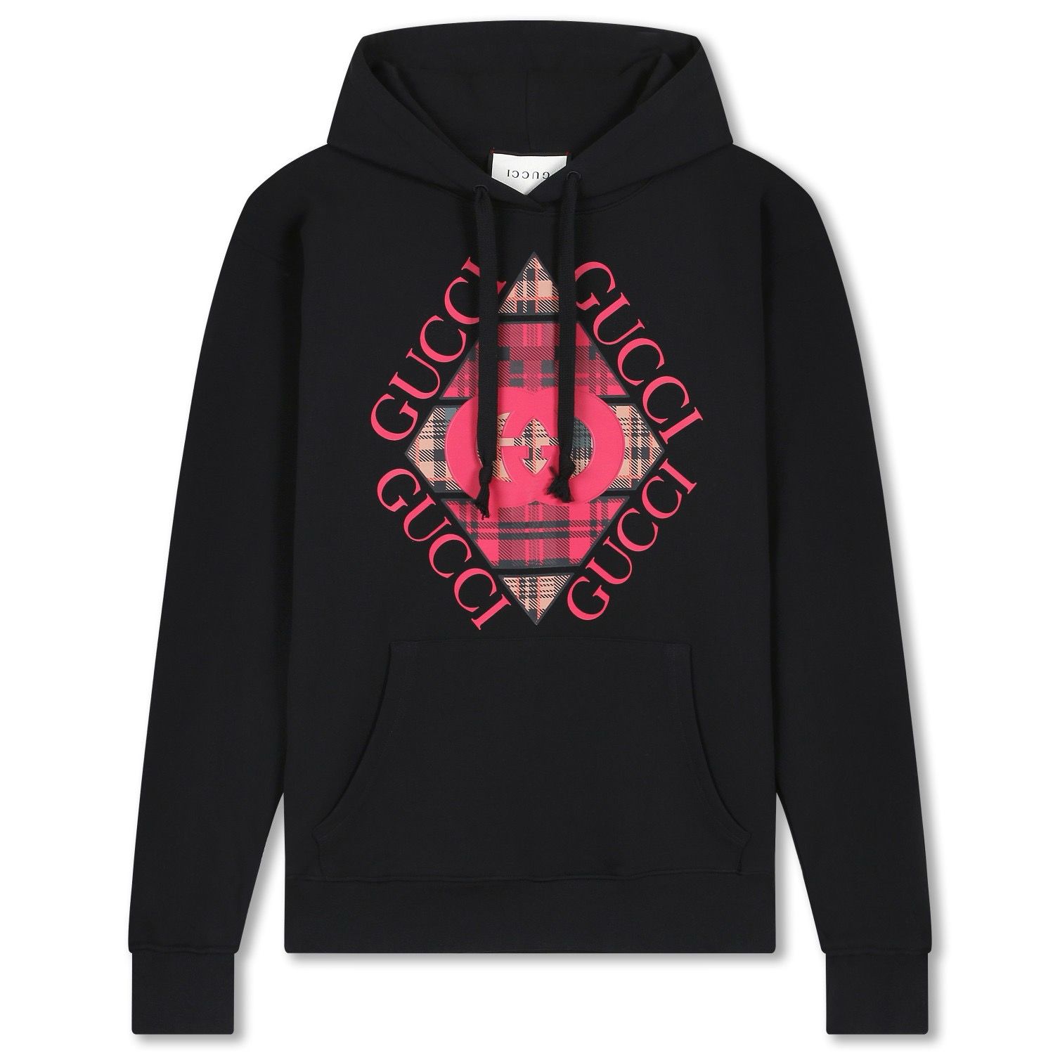 1:1 Version new arrival red plaid print hoodie