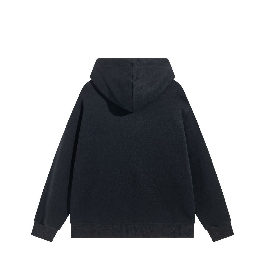 1:1 Version new style black with red white color logo hoodie