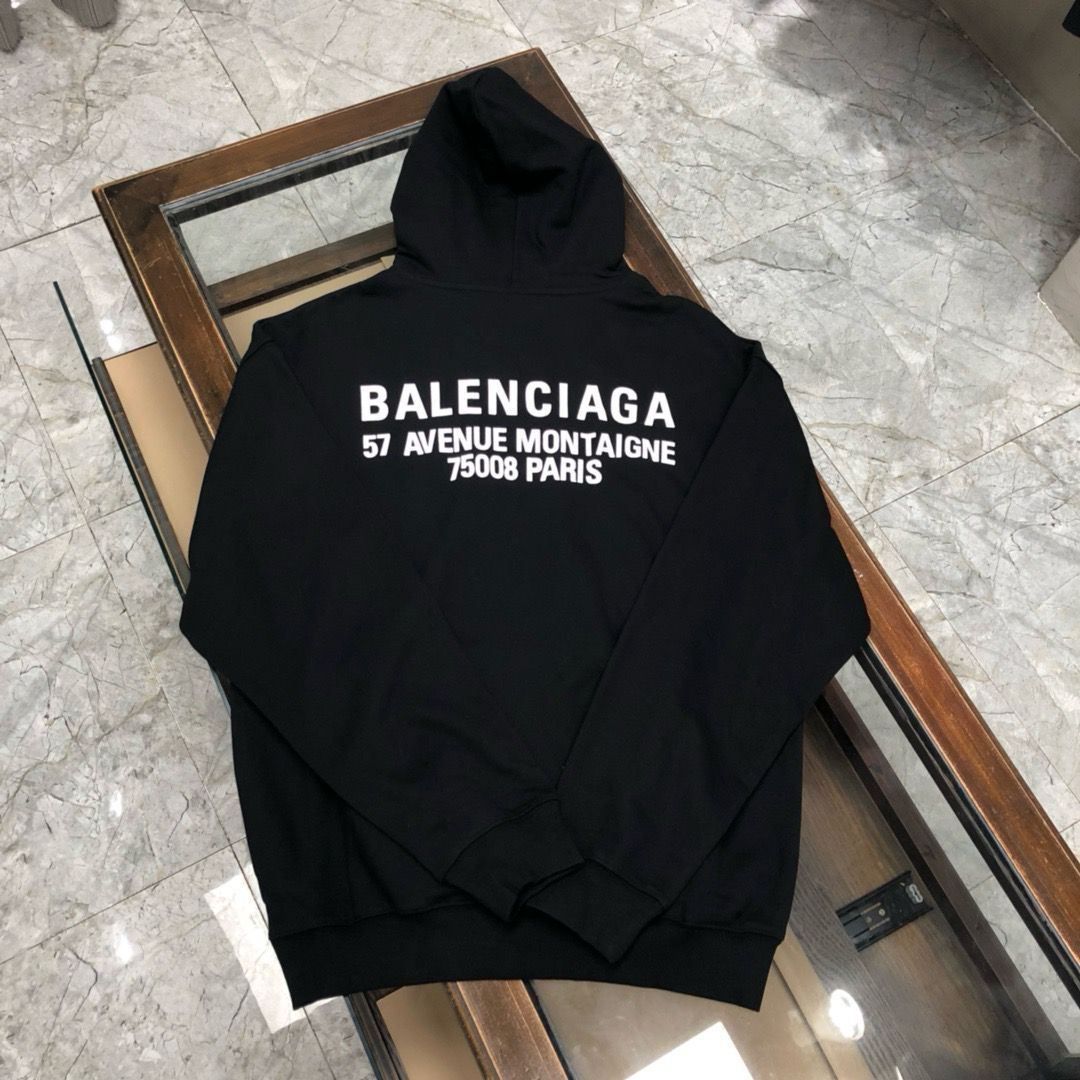 1:1 version new style black hoodie