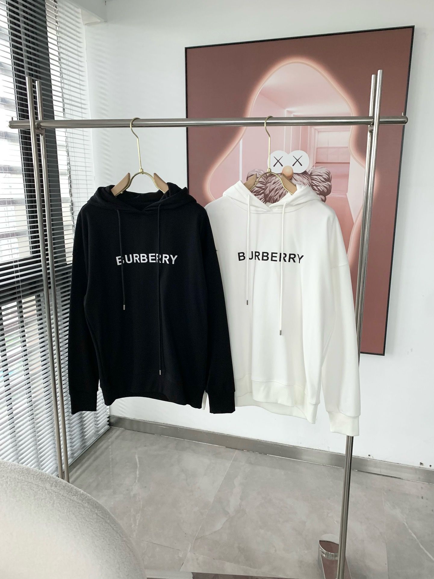 1:1 Version white logo printing hoodie