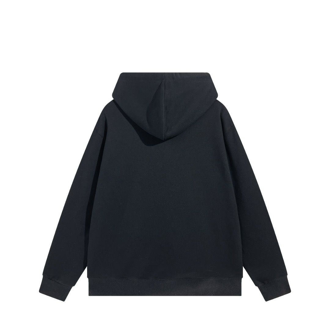 1:1 Version new black with white logo hoodie