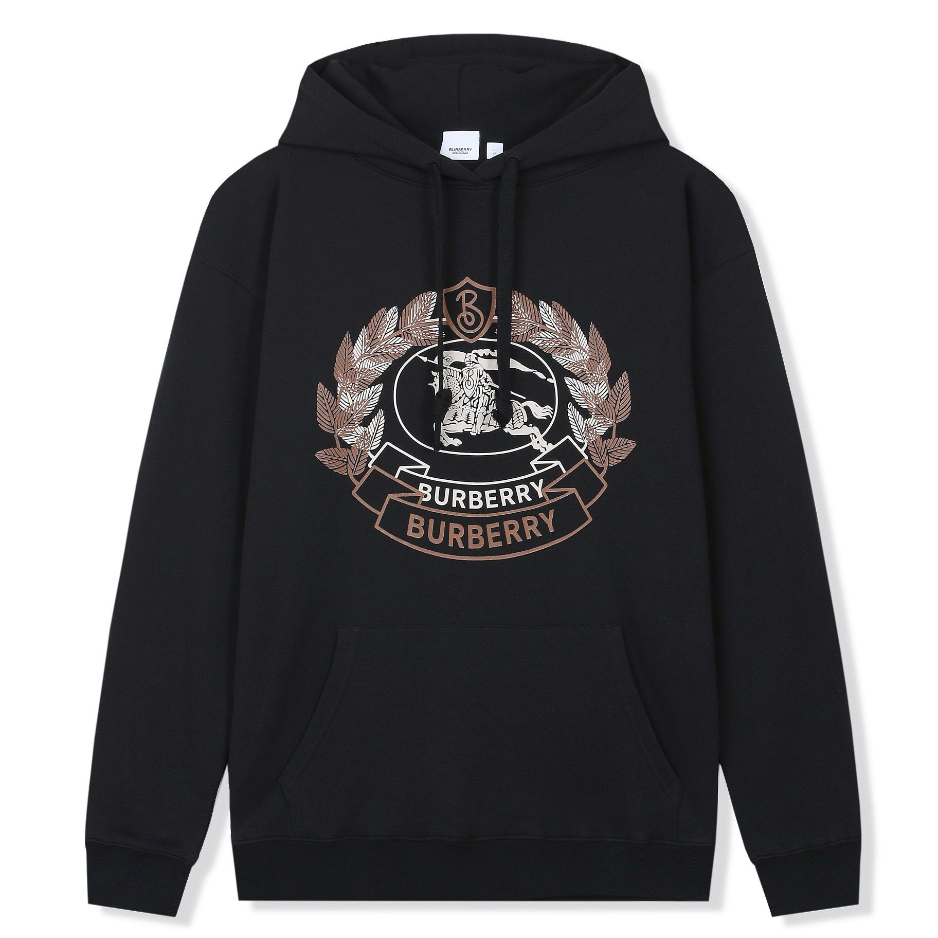 1:1 Version new arrival black with horse print hoodie