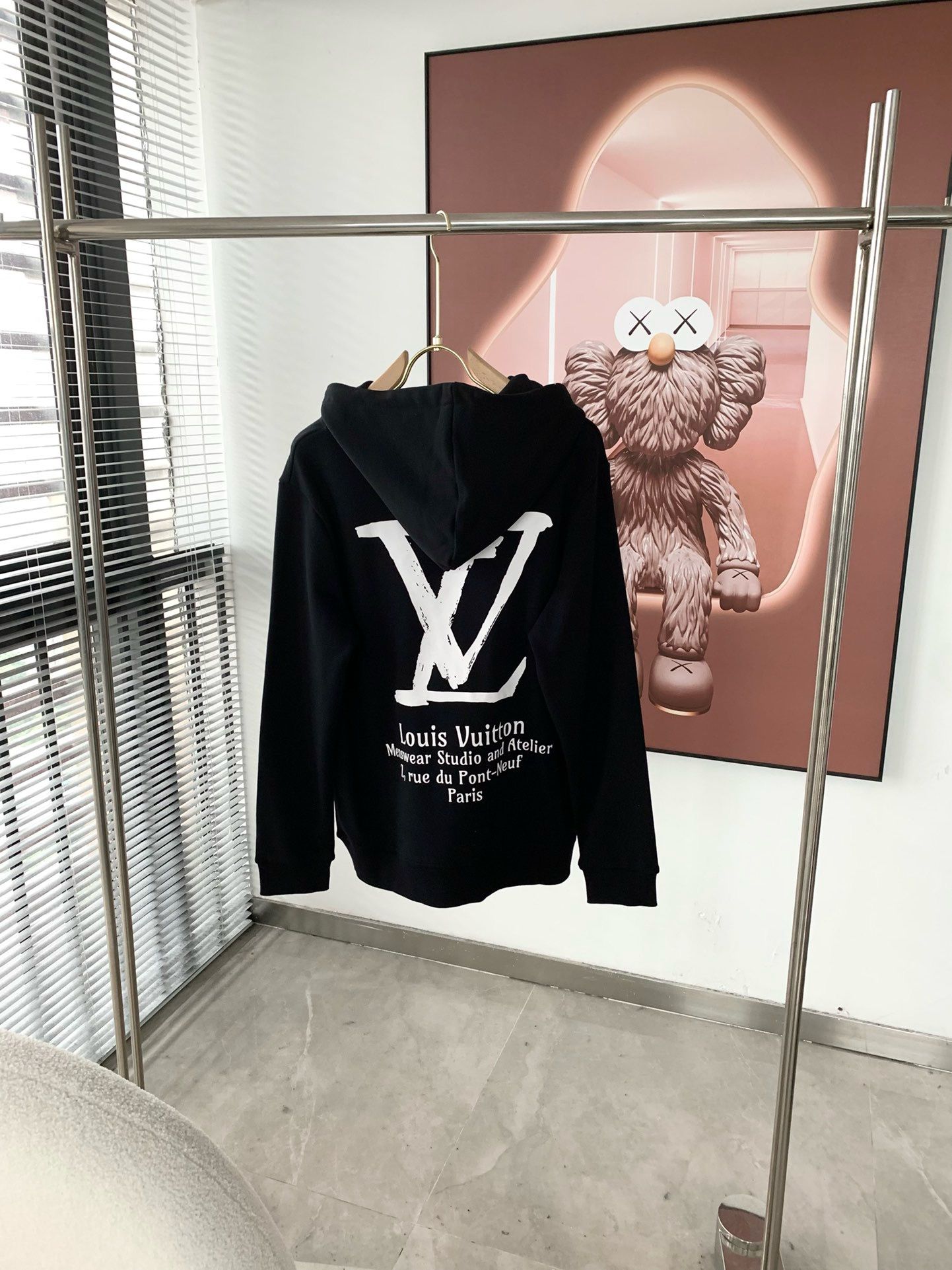1:1 Version new arrival basic style with big letter logo hoodie