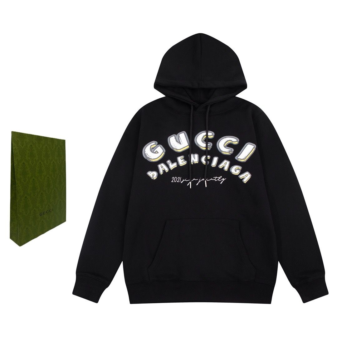1:1 Version new B X GU collab hoodie