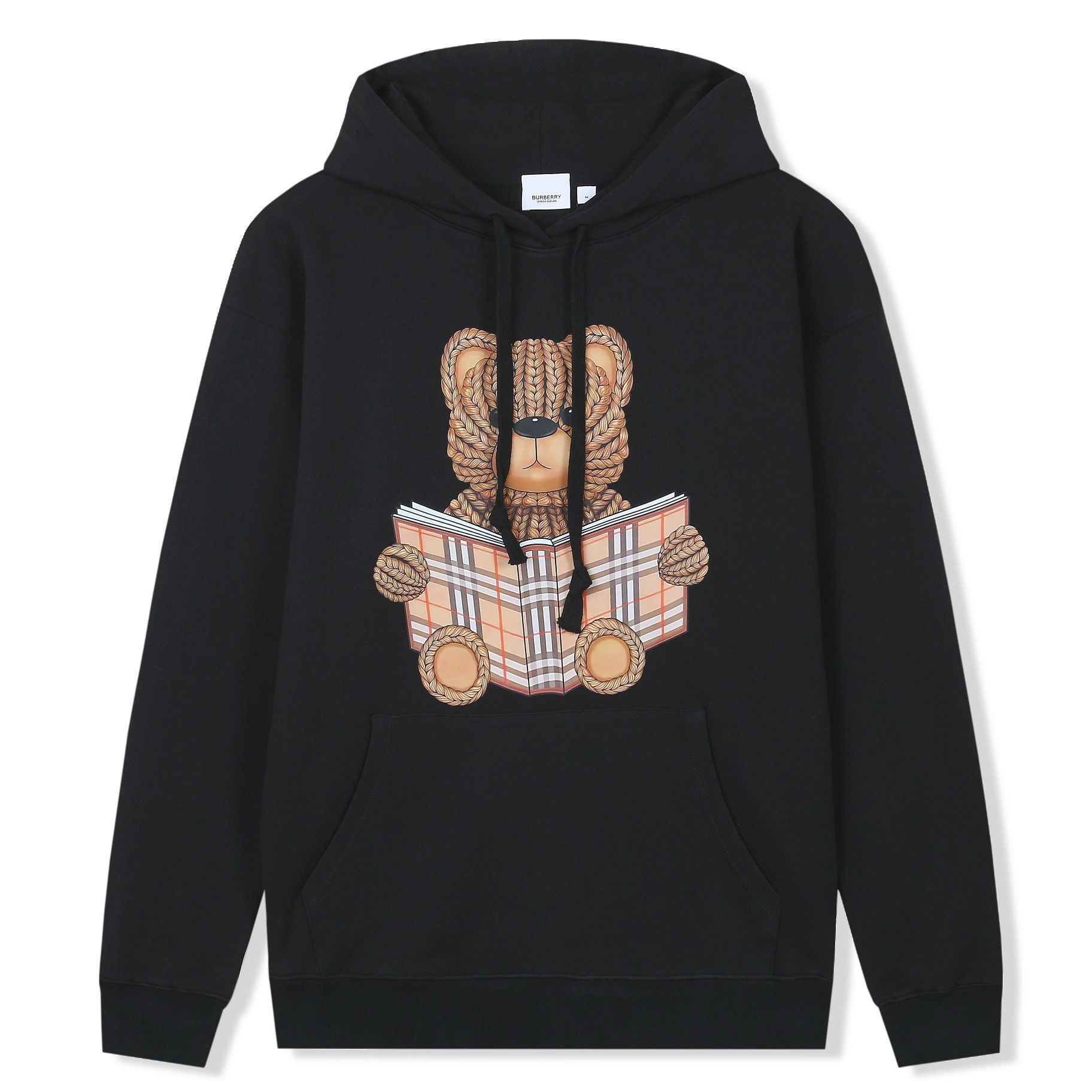 1:1 Version new arrival classic reading bear print hoodie