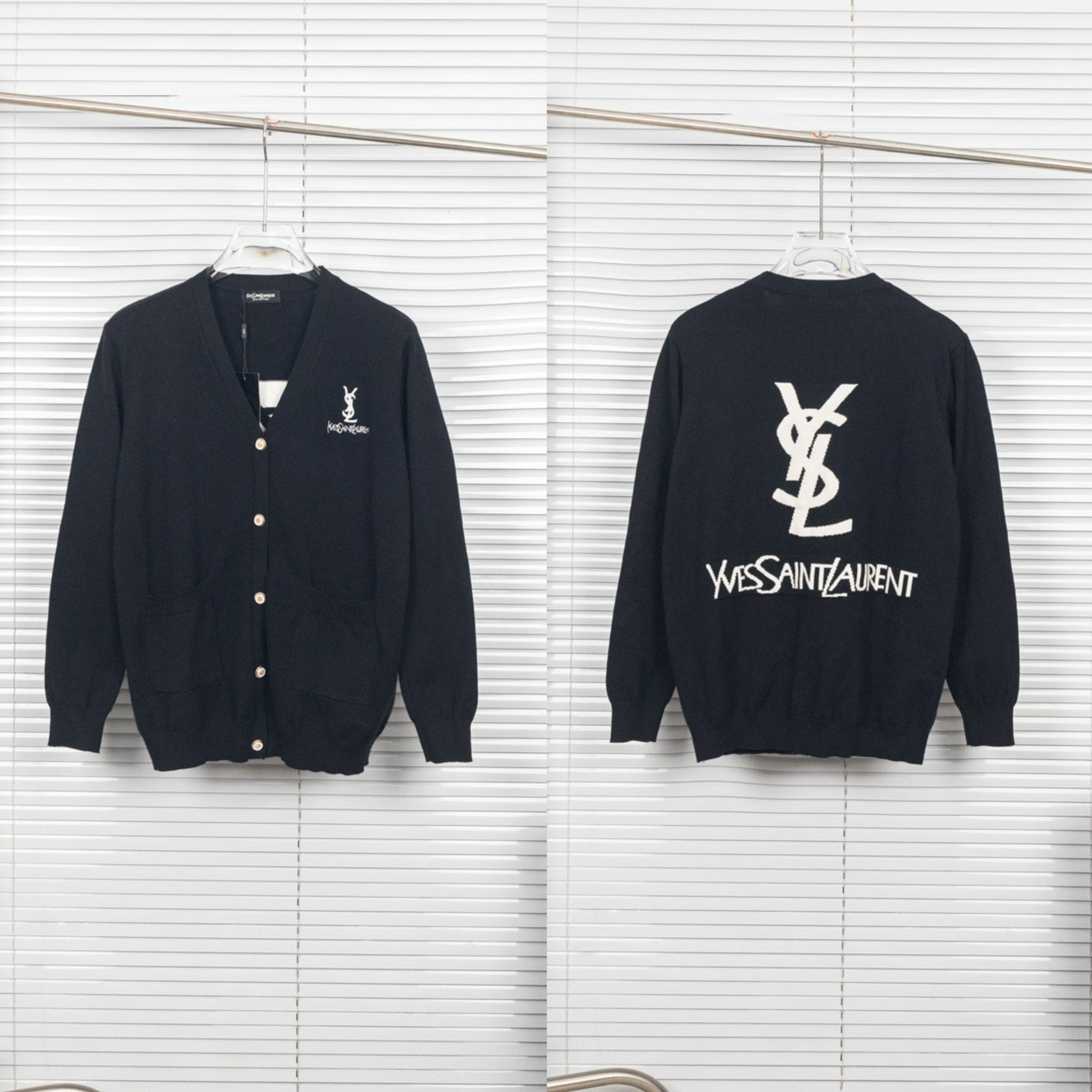 1:1 Version new arrival black color simple sweater jacket