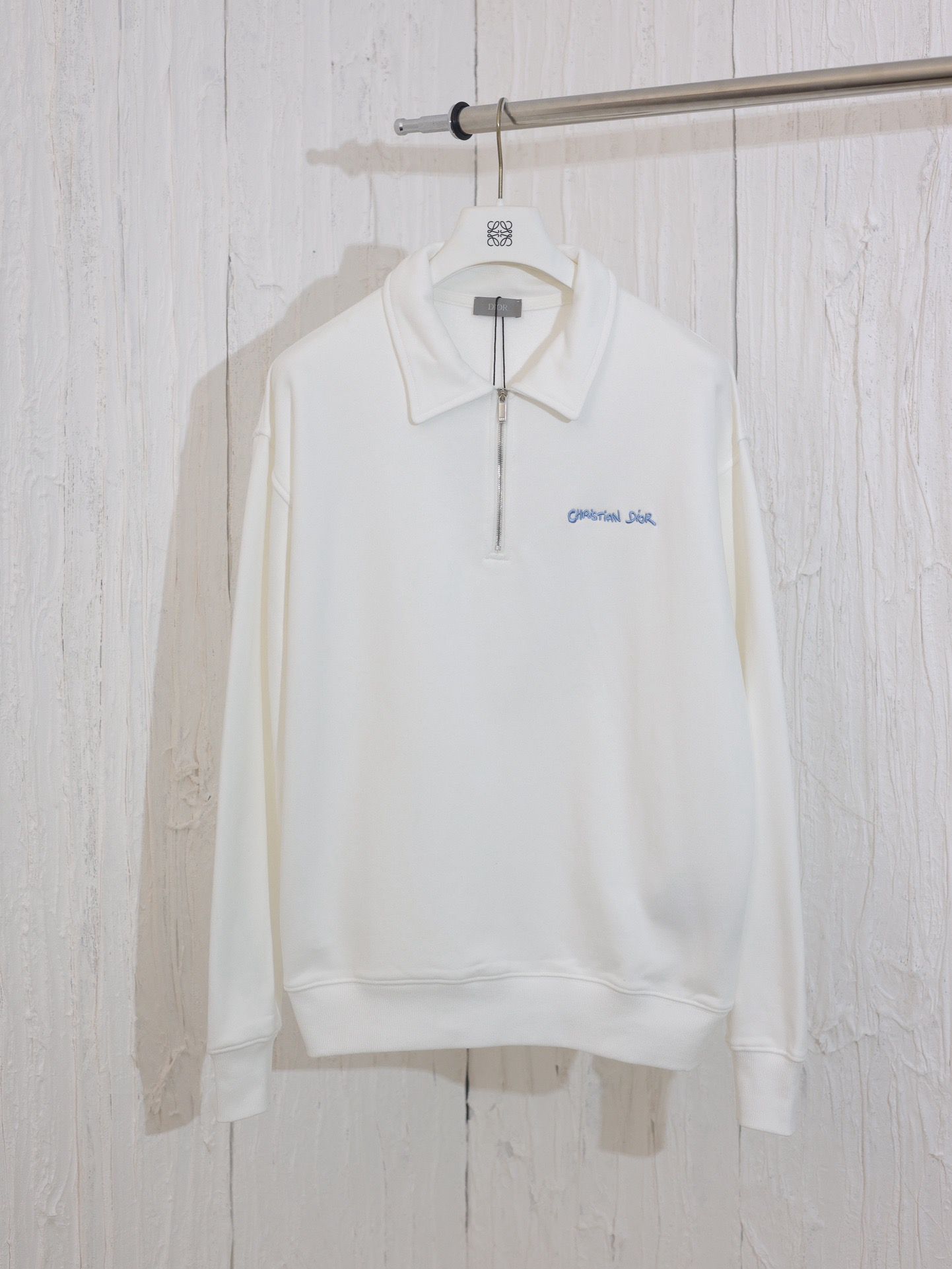 1:1 Verison new arrival white color polo long sleeve