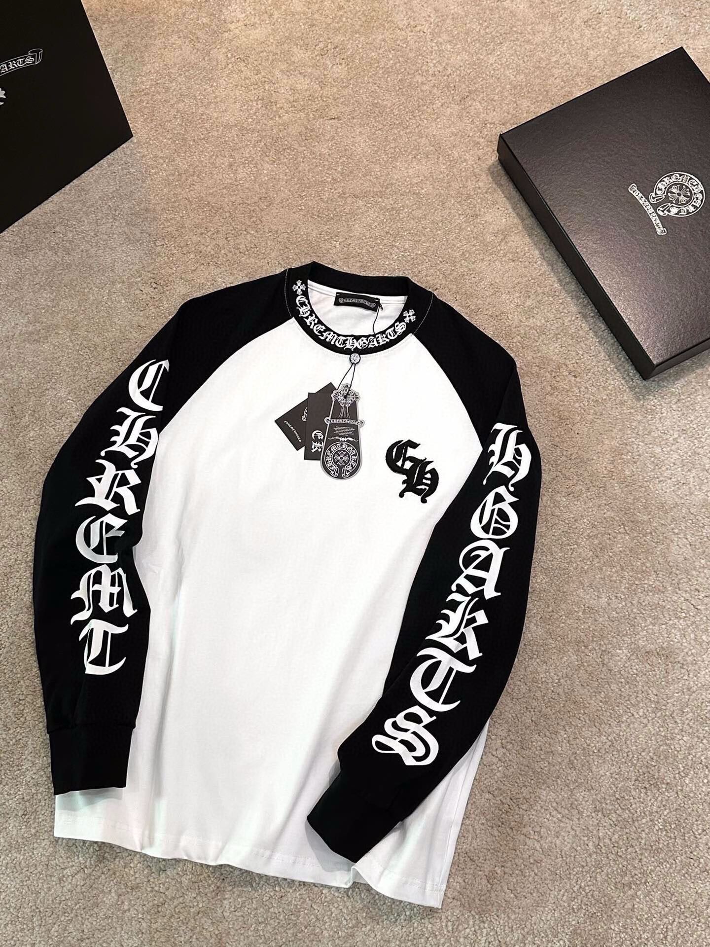1:1 Version new arrival double color crewneck long sleeve