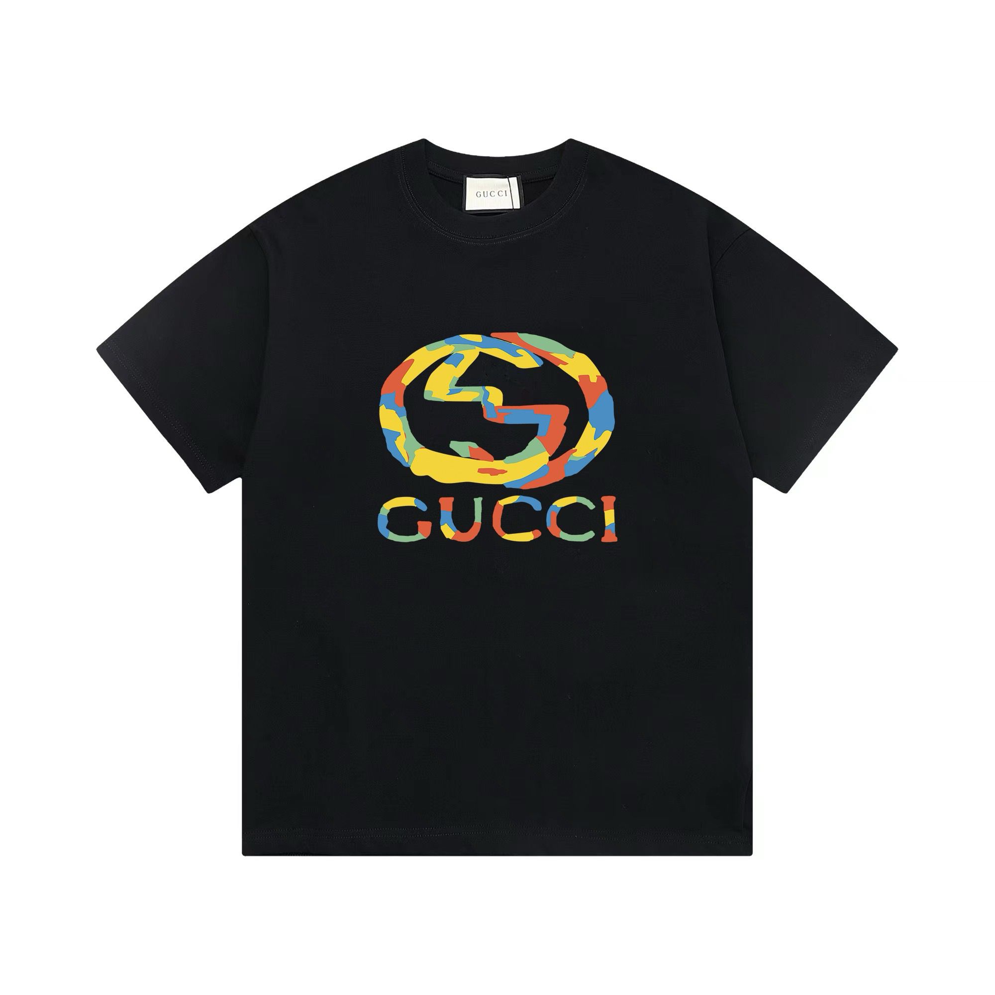 1:1 version neew arrival colorful logo print tee