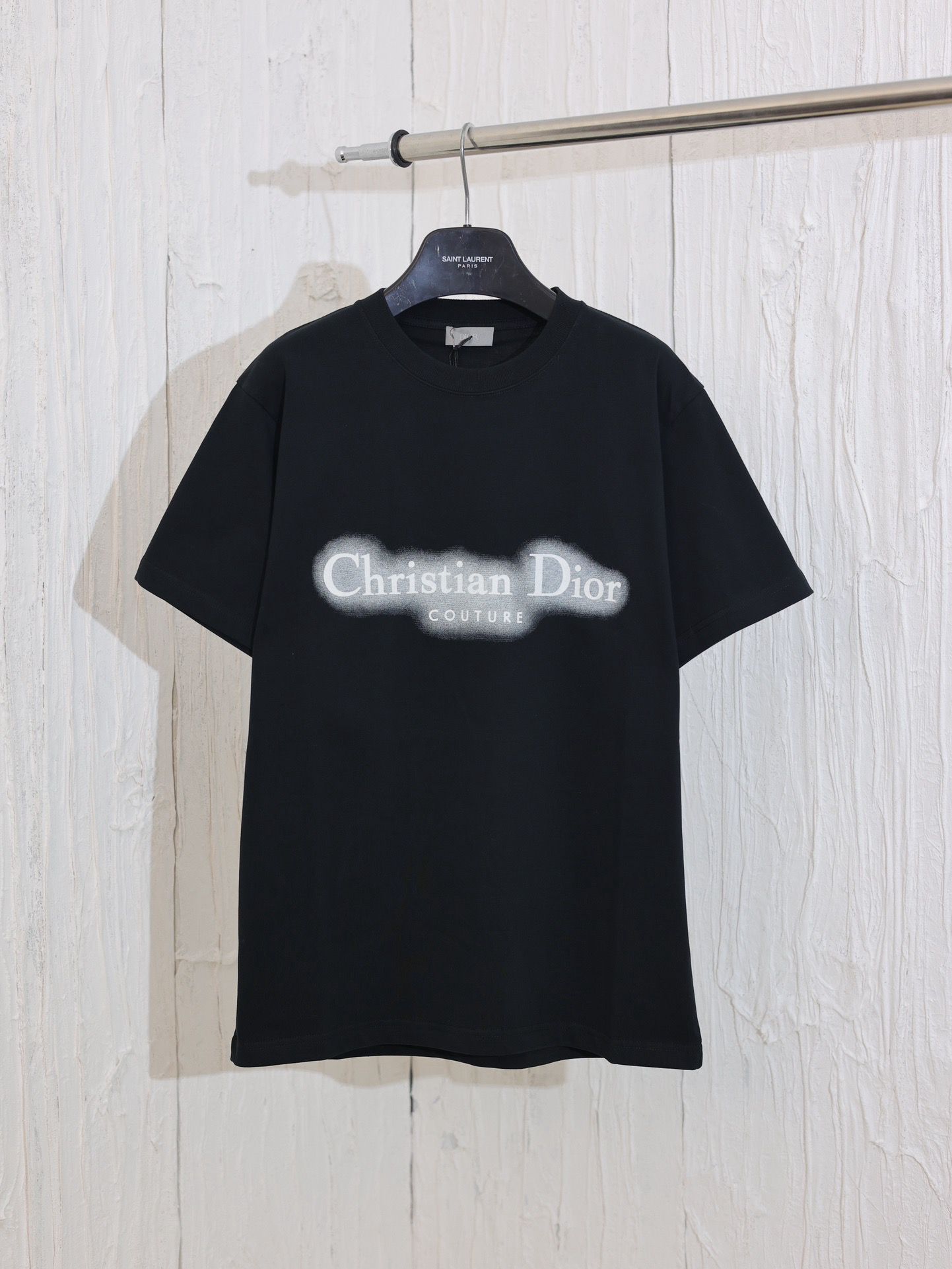 1:1 Version new arrival luminous letter logo tee