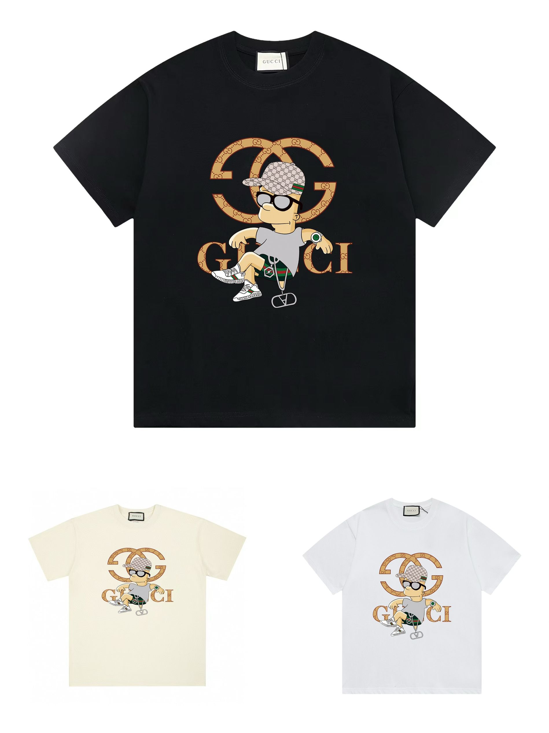 1:1 Version new arrival orange logo with sitting man tee