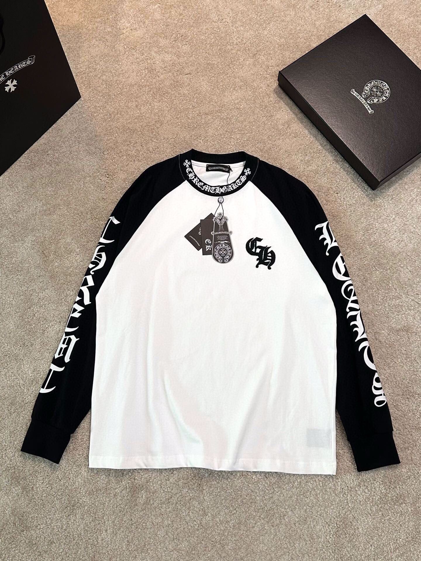 1:1 Version new arrival double color crewneck long sleeve