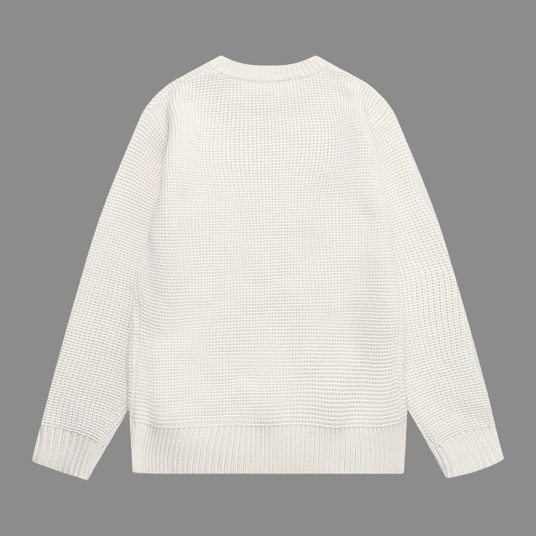 1:1 Version waffle fried chicken wool yarn sweater