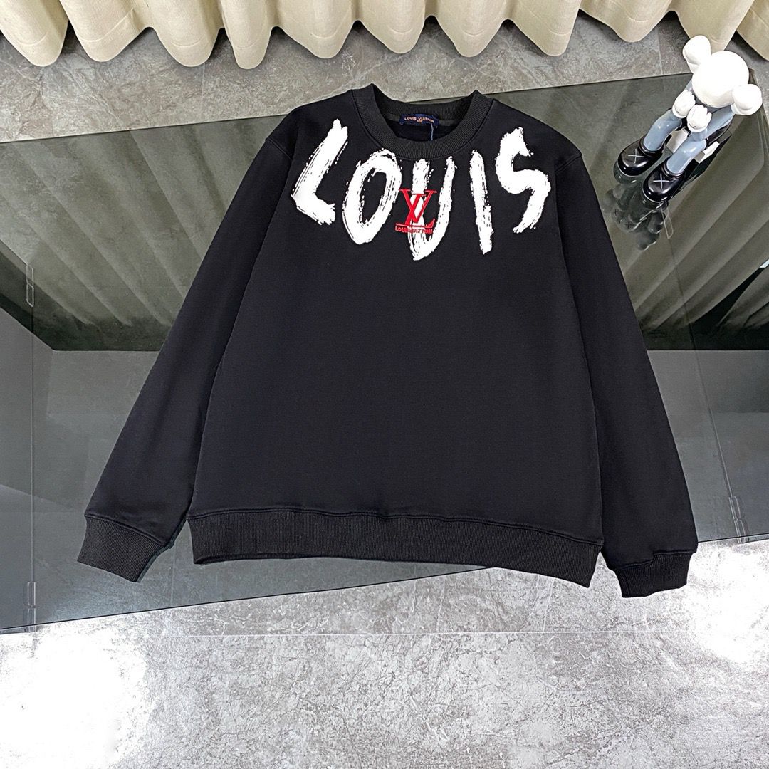 1:1 Version necklace letters embroidery crewneck hoodie