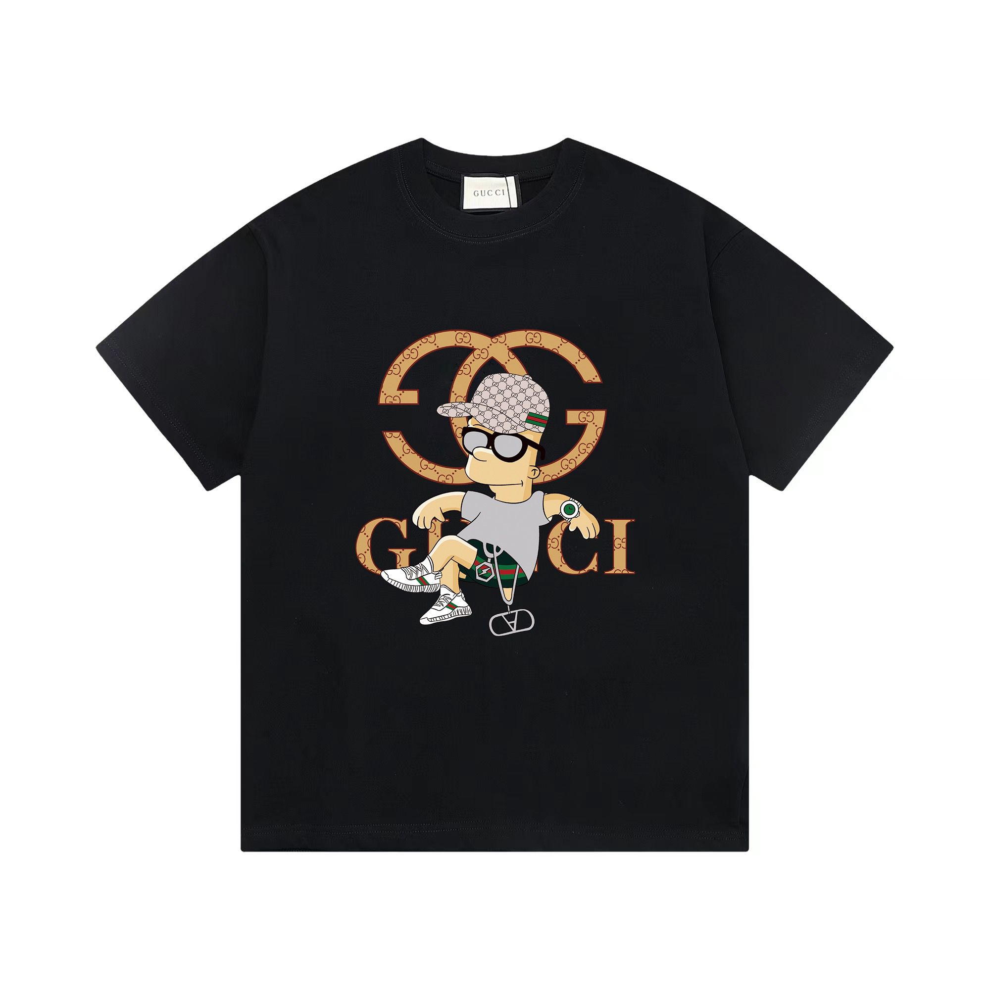 1:1 Version new arrival orange logo with sitting man tee