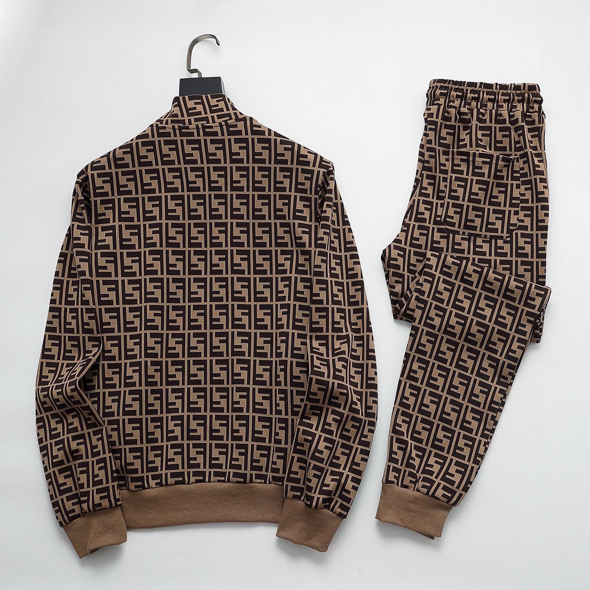 1:1 Version new arrival brown tracksuit
