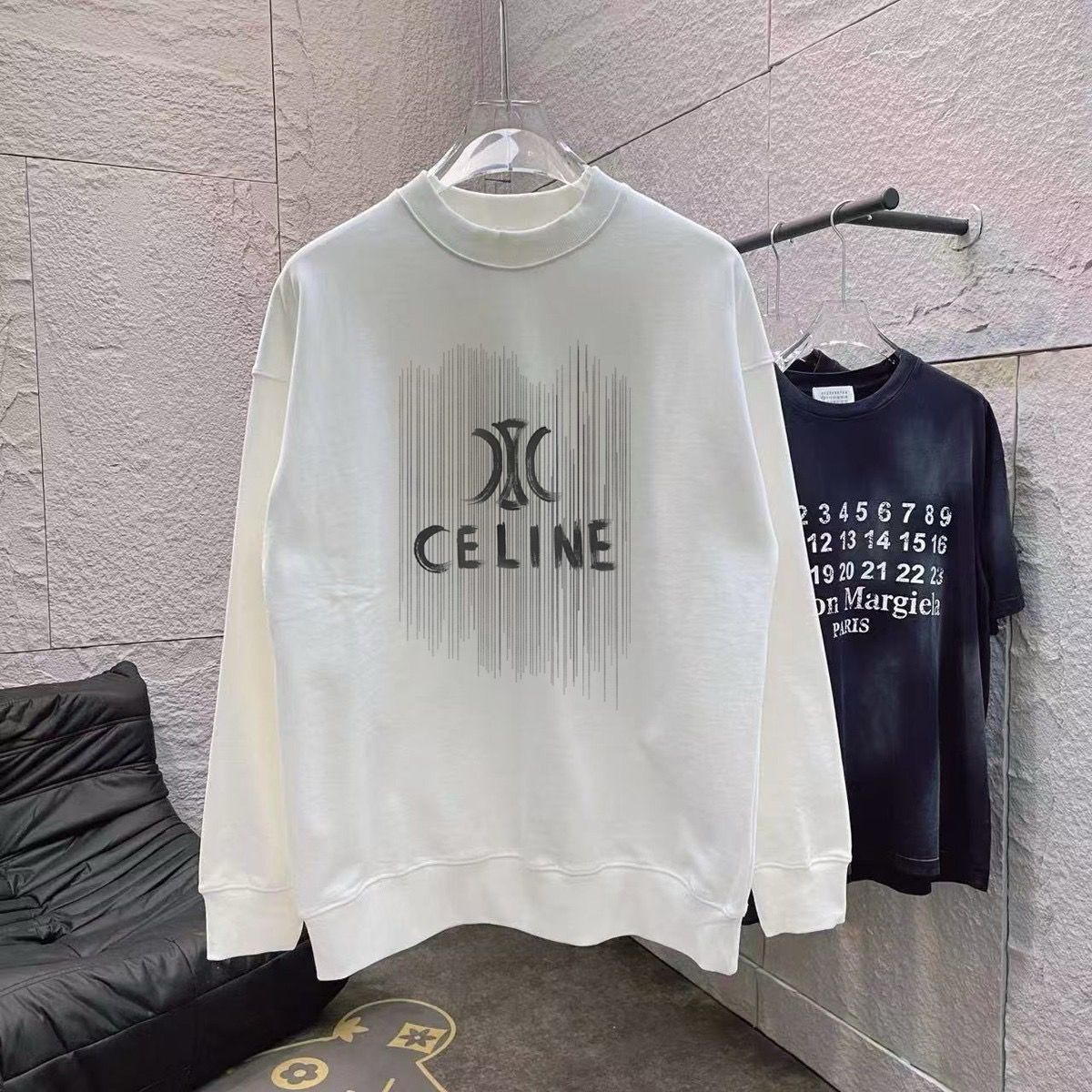 1:1 Version new arrival basic color crewneck hoodie