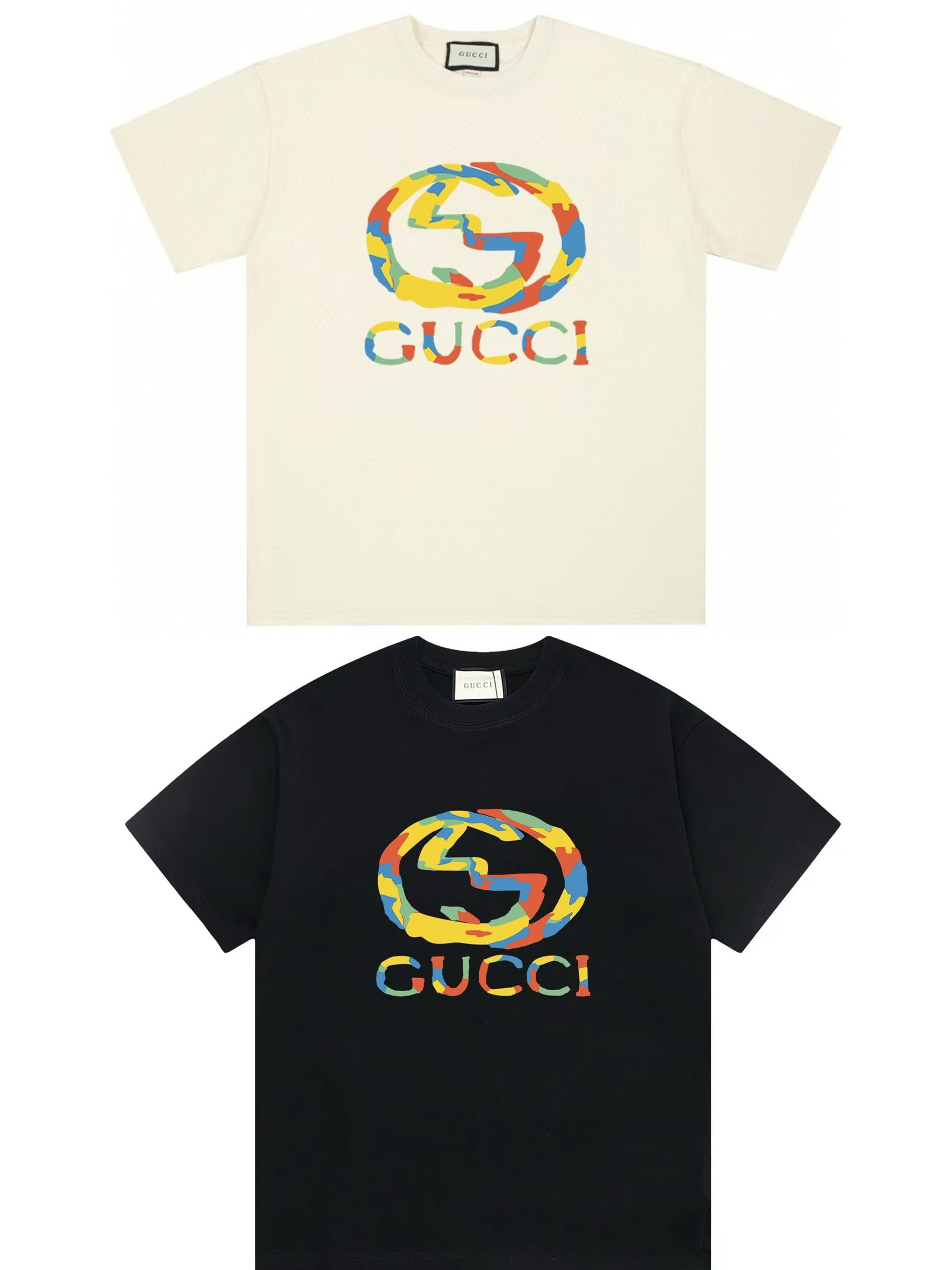 1:1 version neew arrival colorful logo print tee
