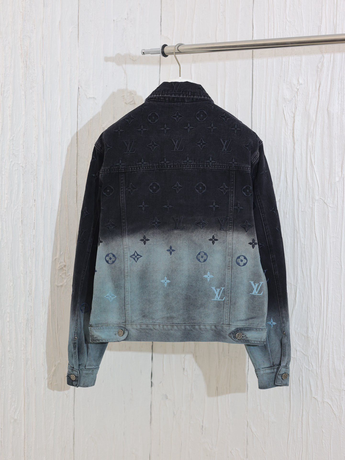 1:1 Version new arrvial gradient blue denim jacket