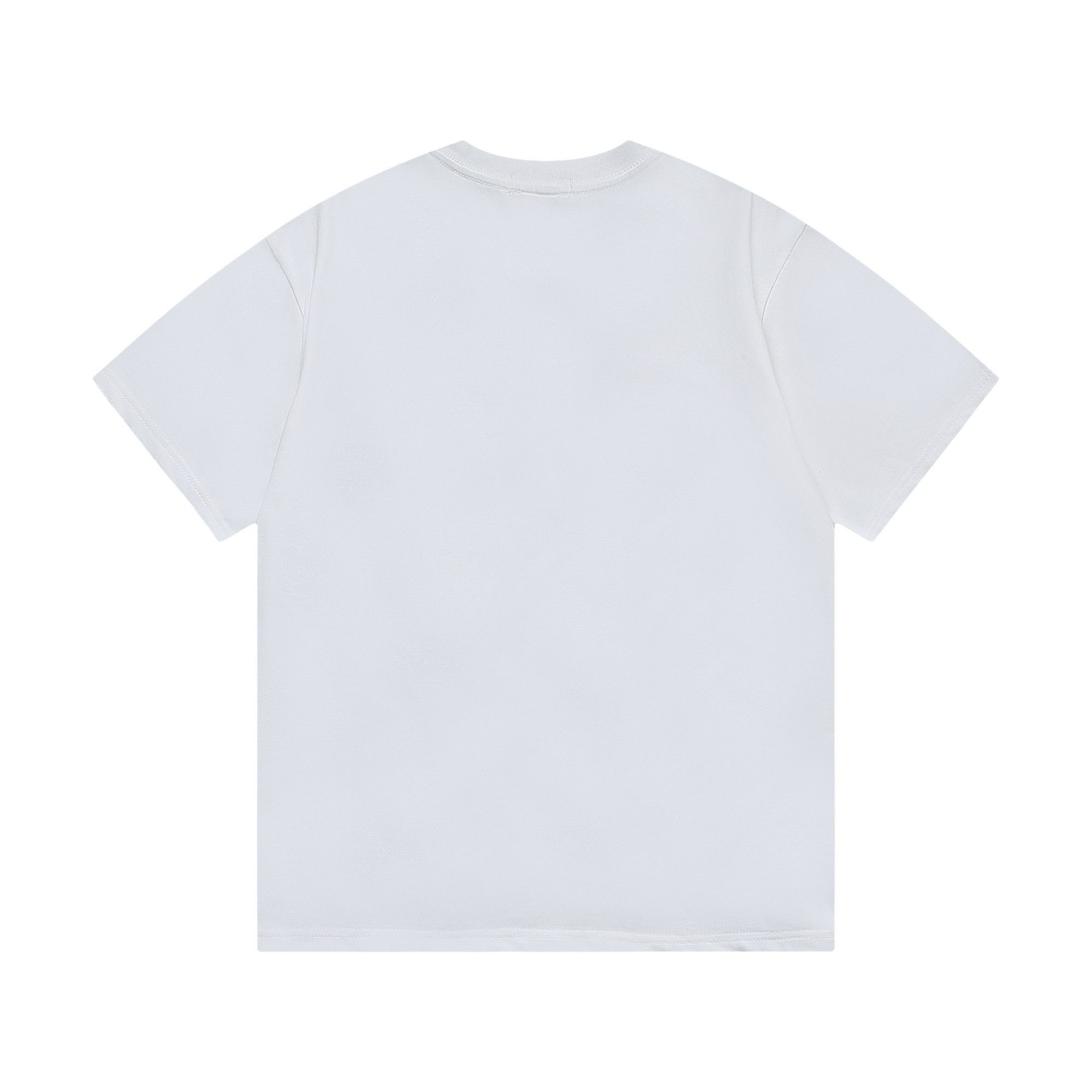 1:1 Version new arrival white color colorful logo print tee