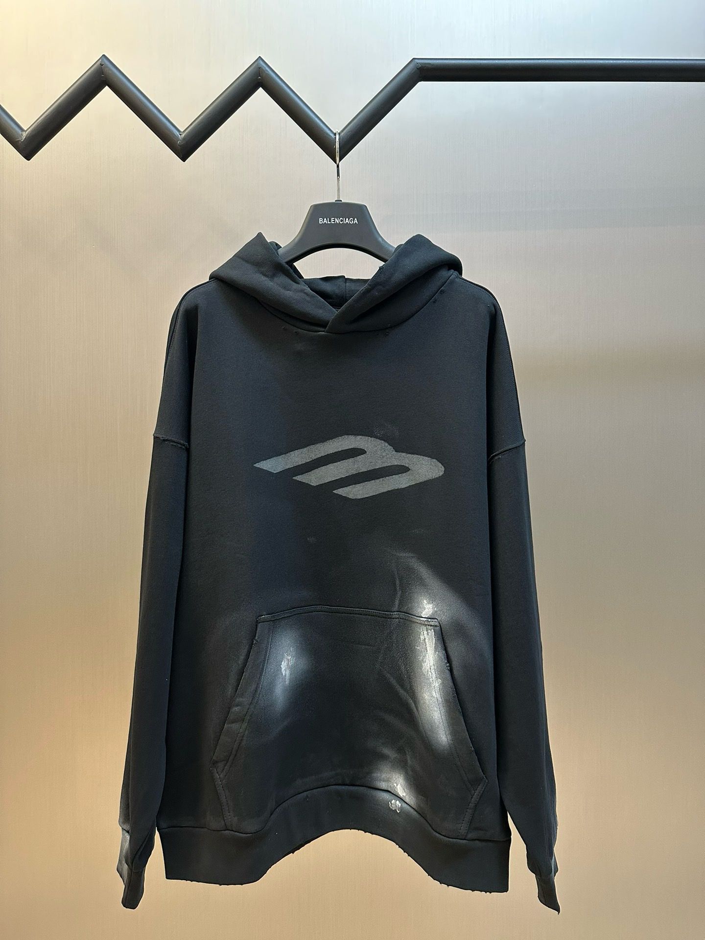 1:1 Version 3B vintage washing mud dyed ovesize hoodie