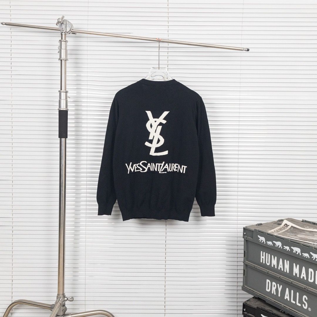 1:1 Version new arrival black color simple sweater jacket
