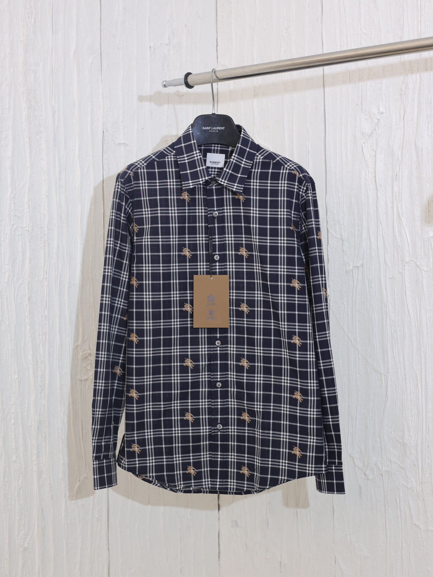 1:1 Version classic style plaid long sleeve shirt