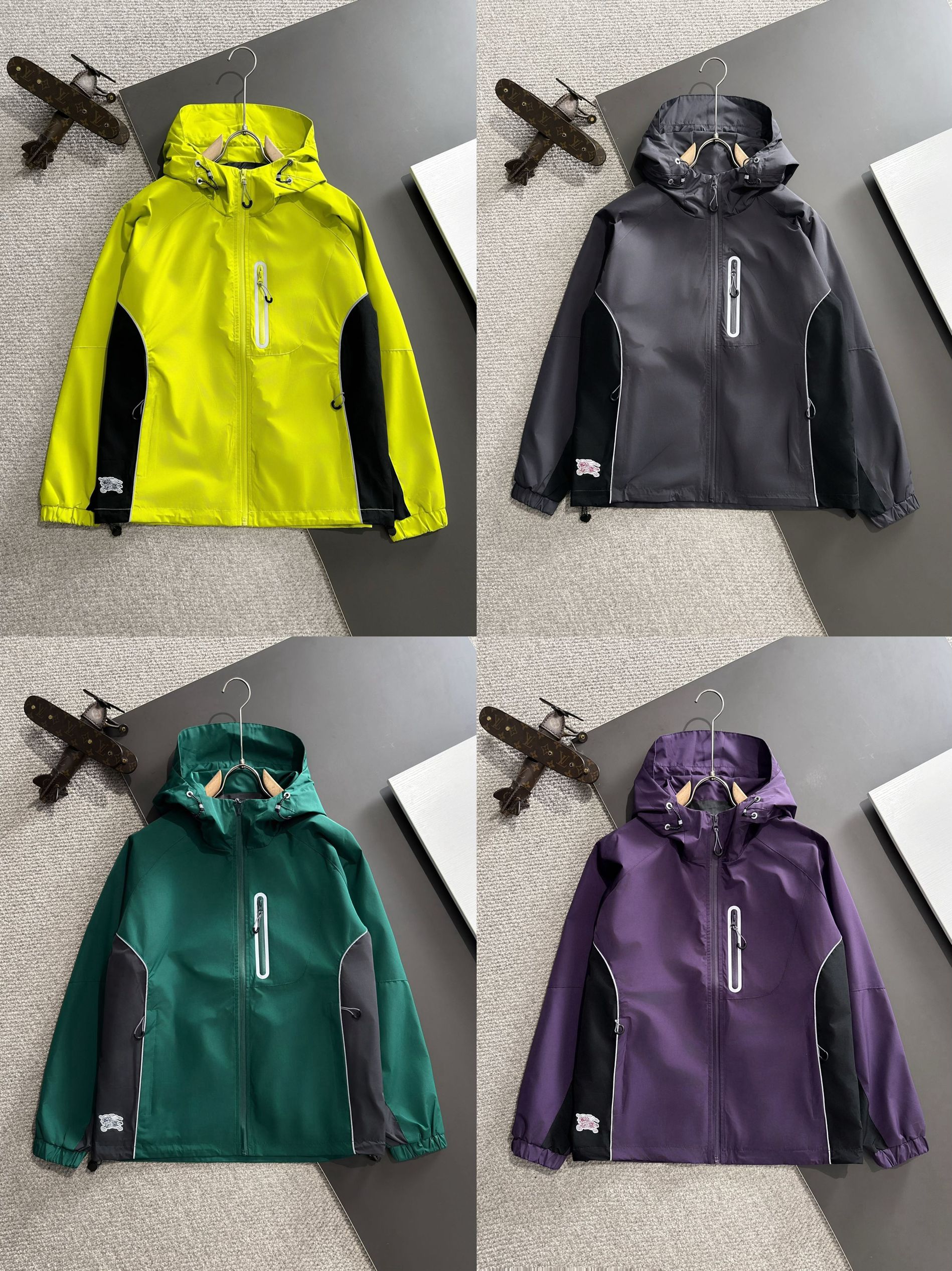 1:1 Verison new arrival nylon fabric zipper hoodie jacket