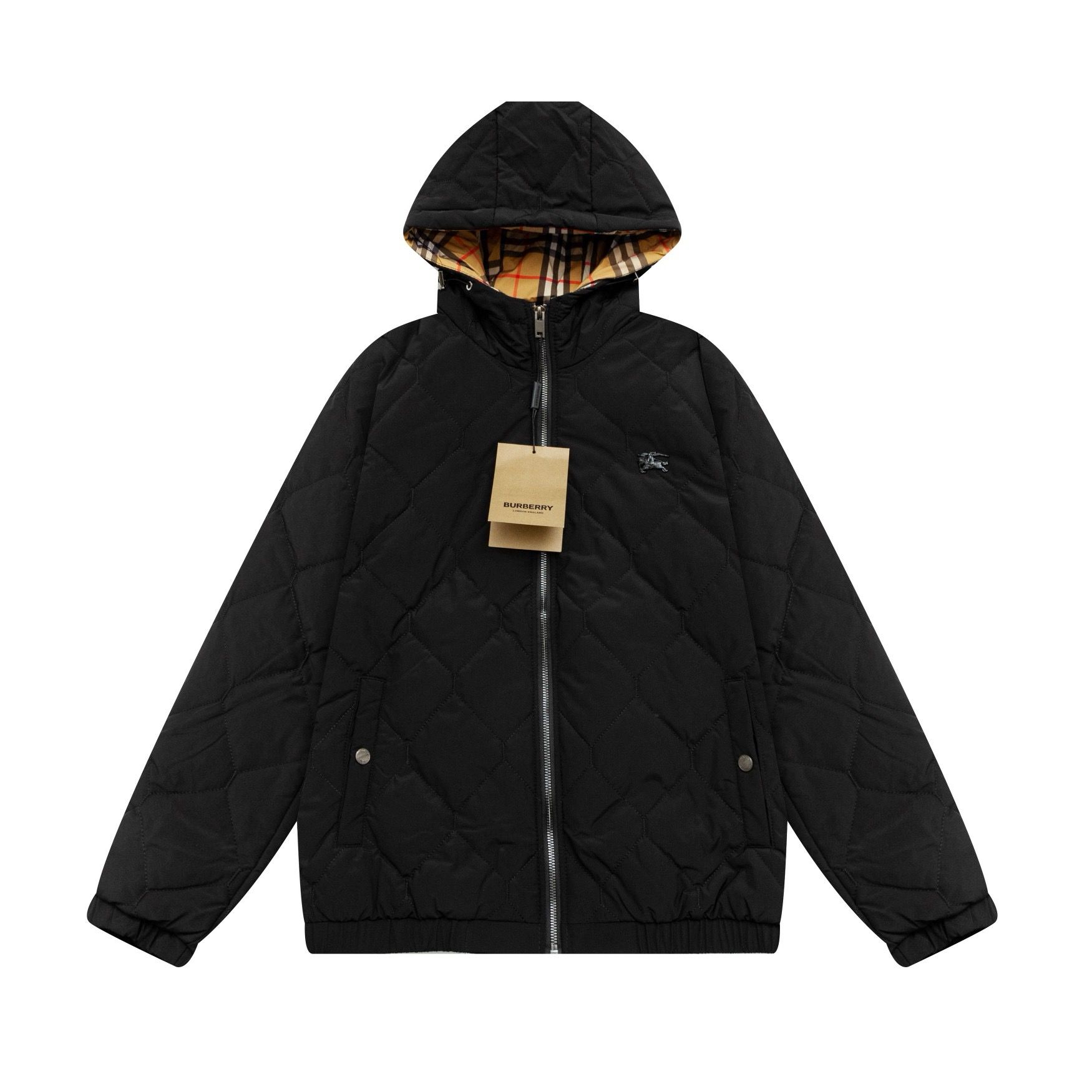 1:1 Version designer style black thick cotton jacket