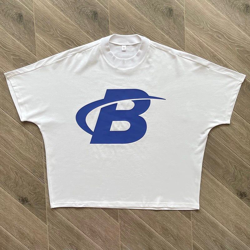 1:1 Version white with blur print tee