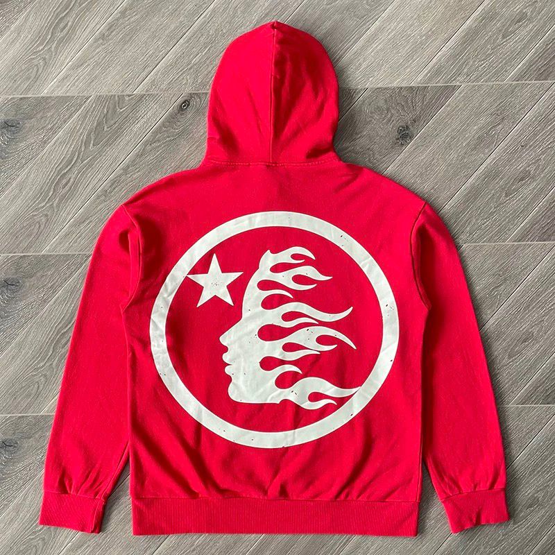 1:1 Version washing uniform red hoodie
