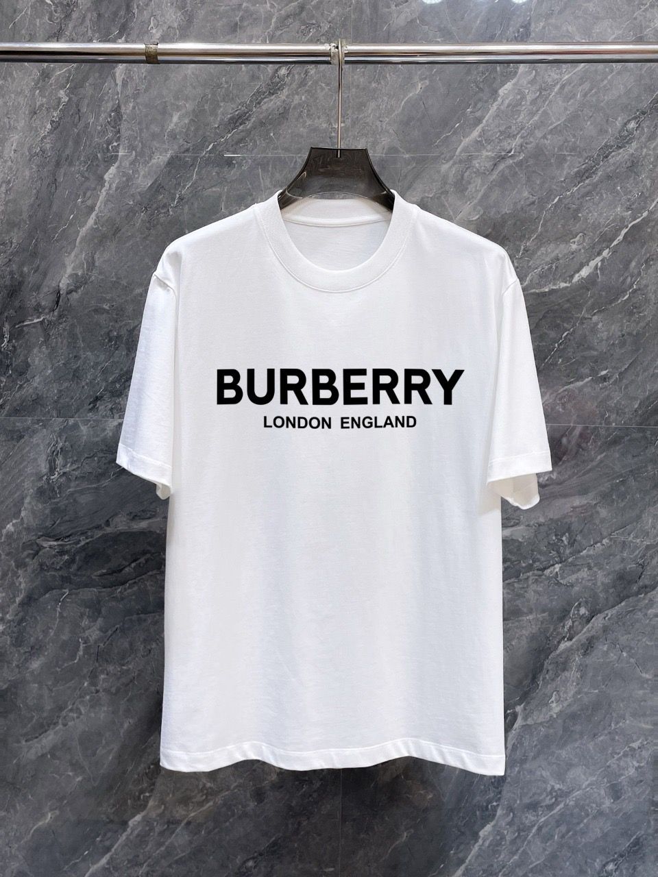 1:1 Version new arrival basic color double line letter tee