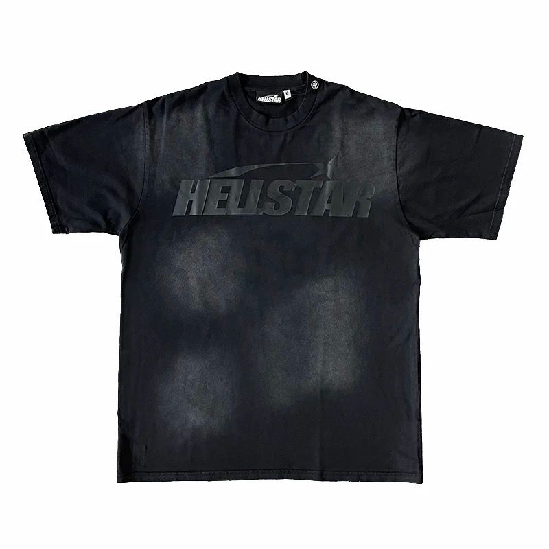 1:1 Version new gel sports logo washing black tee