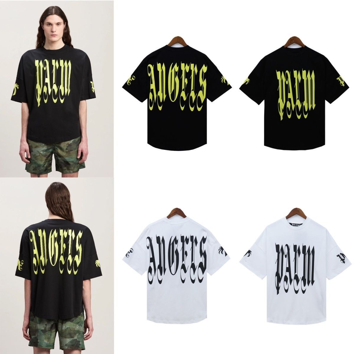 New arrival style basic color with letter logo print tee