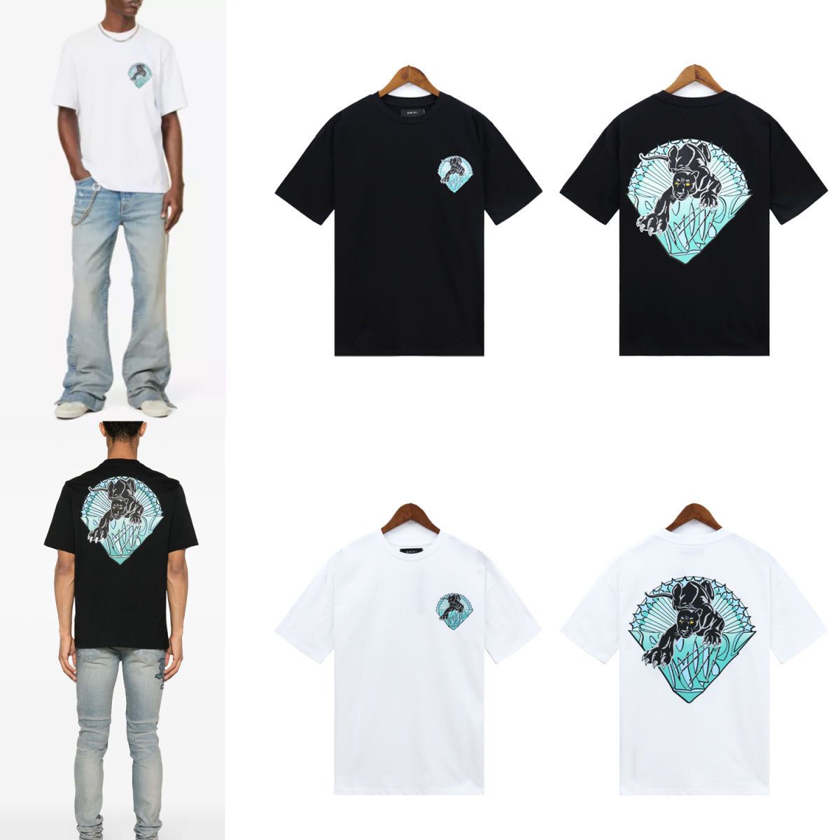 New style leopard print tee