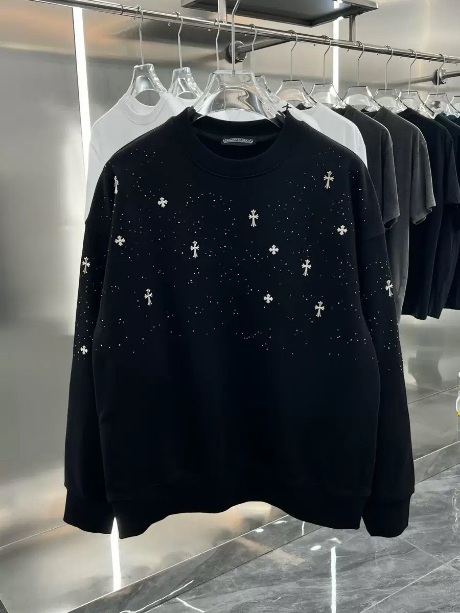1:1 Version new arrival full metal logo crewneck